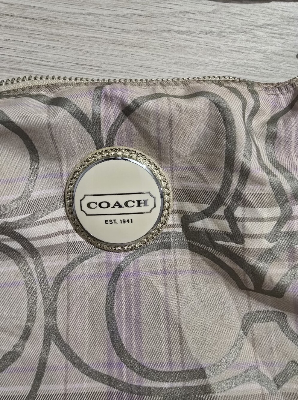 COACH tartan Plaid Hobo Shoulder Bag - Picture 9 of 10
